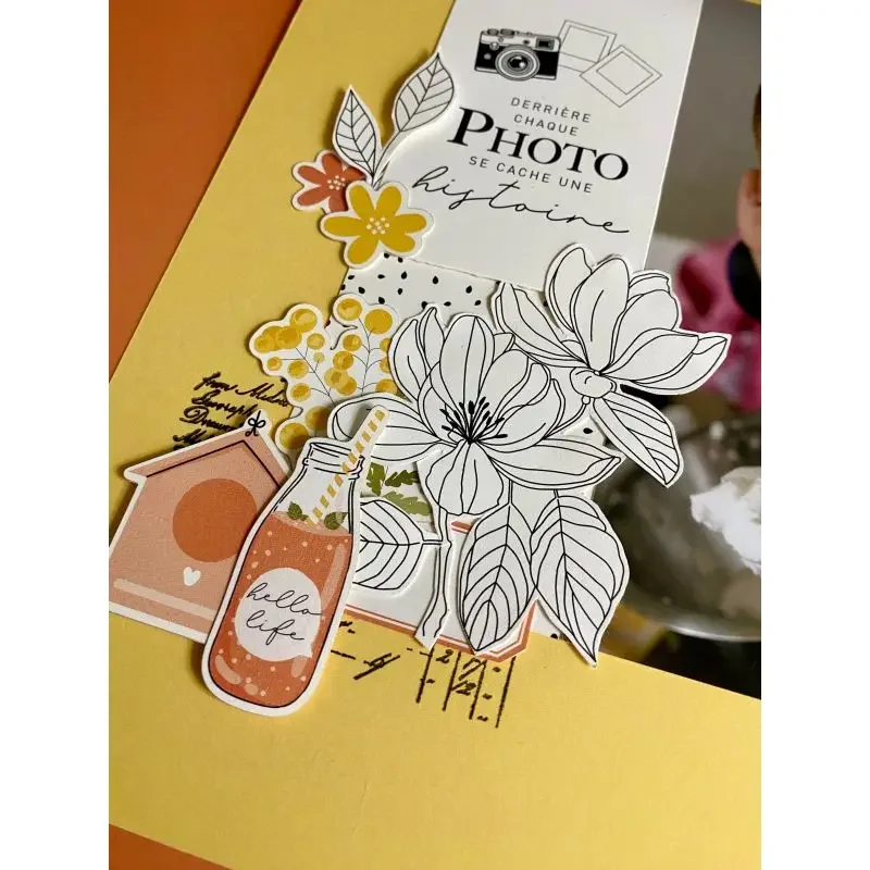 Clear Silicone Stamps For Card Making - Французский прозрачный силиконовый цветущий календарь, штамп,