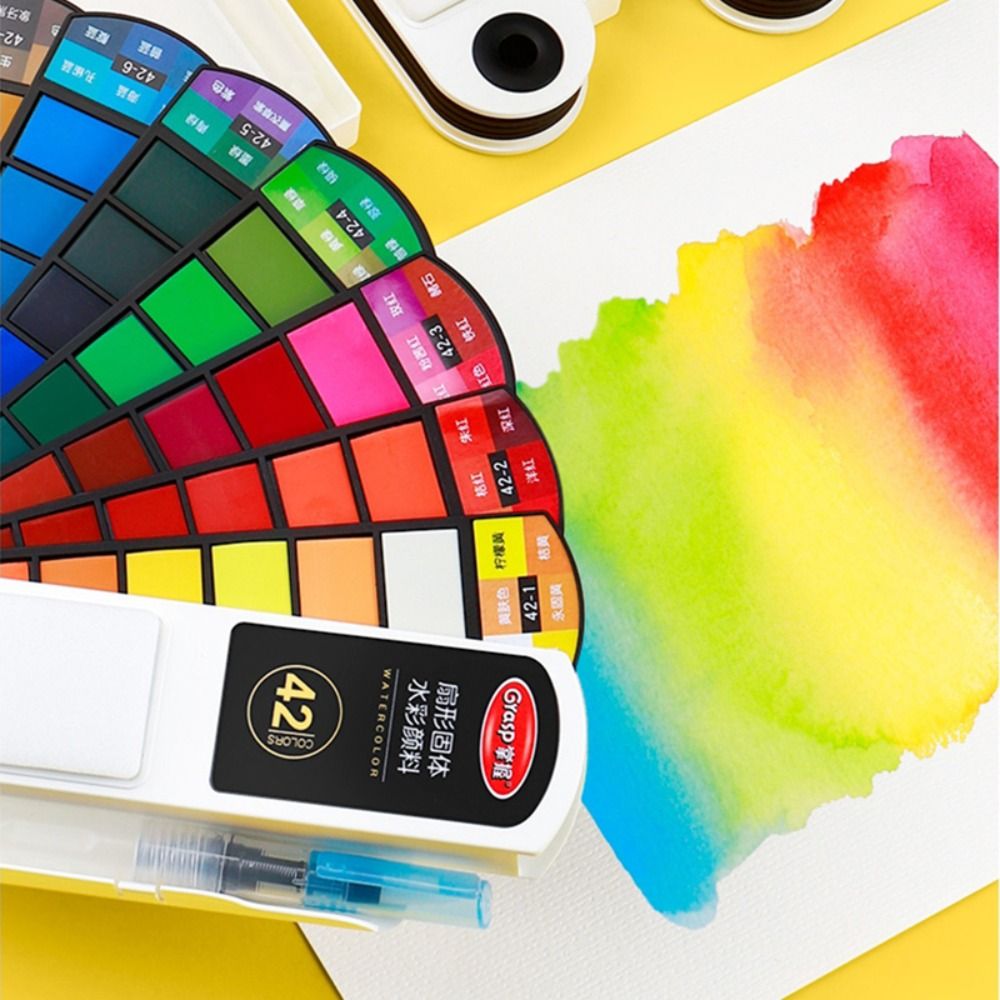 Набор акварельных красок в скл – обзор и цена Watercolor Paint Set Solid Pigment